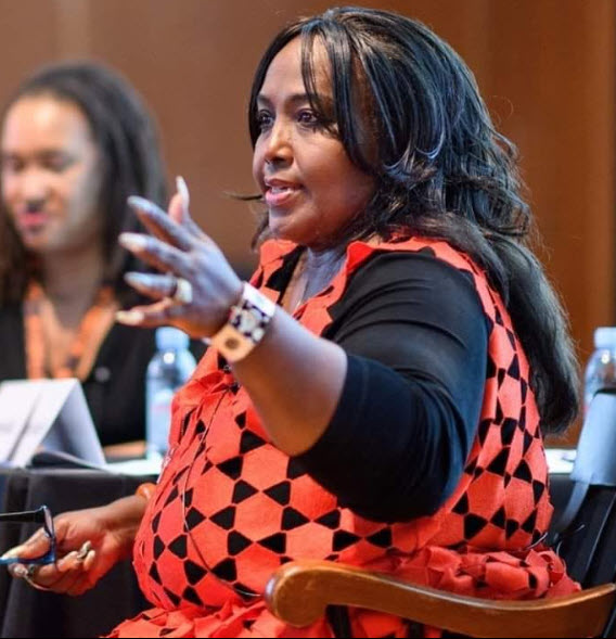 Cheryl Scales speaking and engaging an audience at a Princeton University alumni event